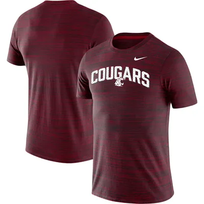Washington State Cougars Nike Sideline Velocity Performance T-Shirt - Crimson