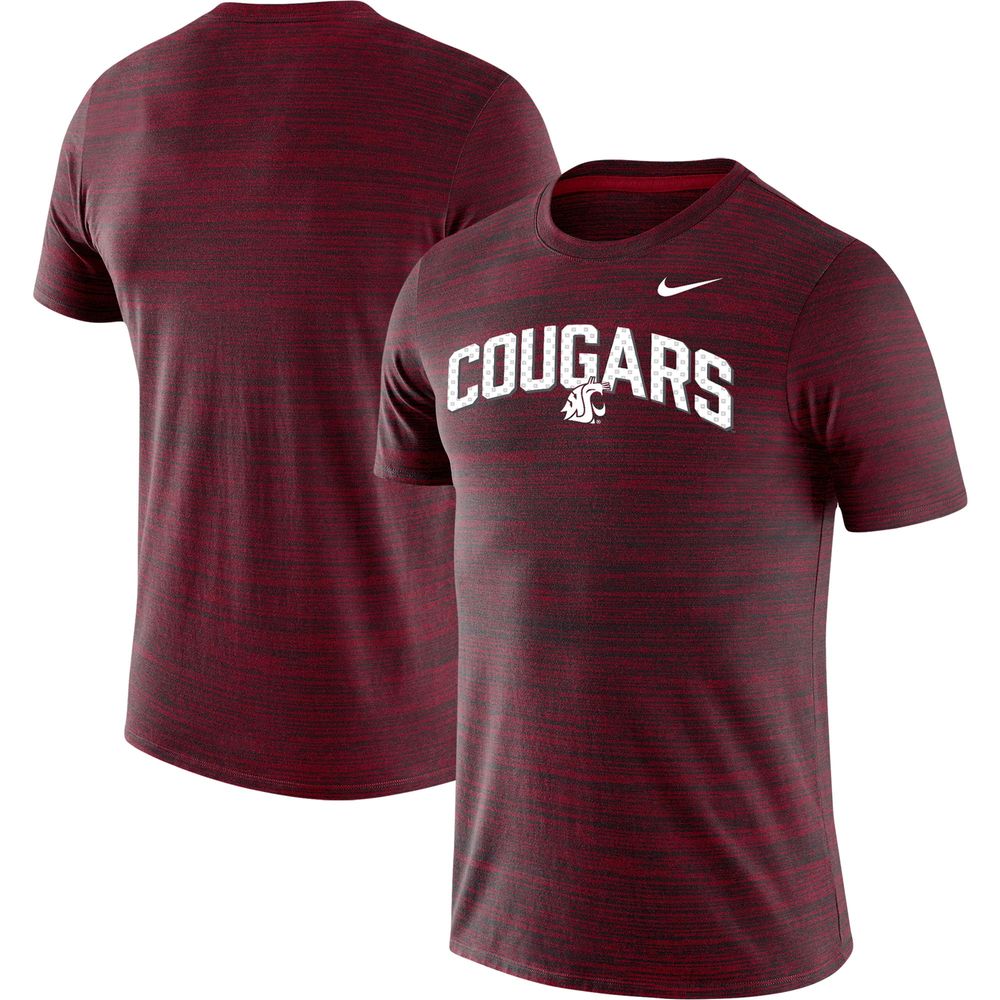 Men's Nike Crimson Washington State Cougars Sideline Velocity Performance T-Shirt