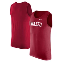 Men's Nike Crimson Washington State Cougars Tank Top