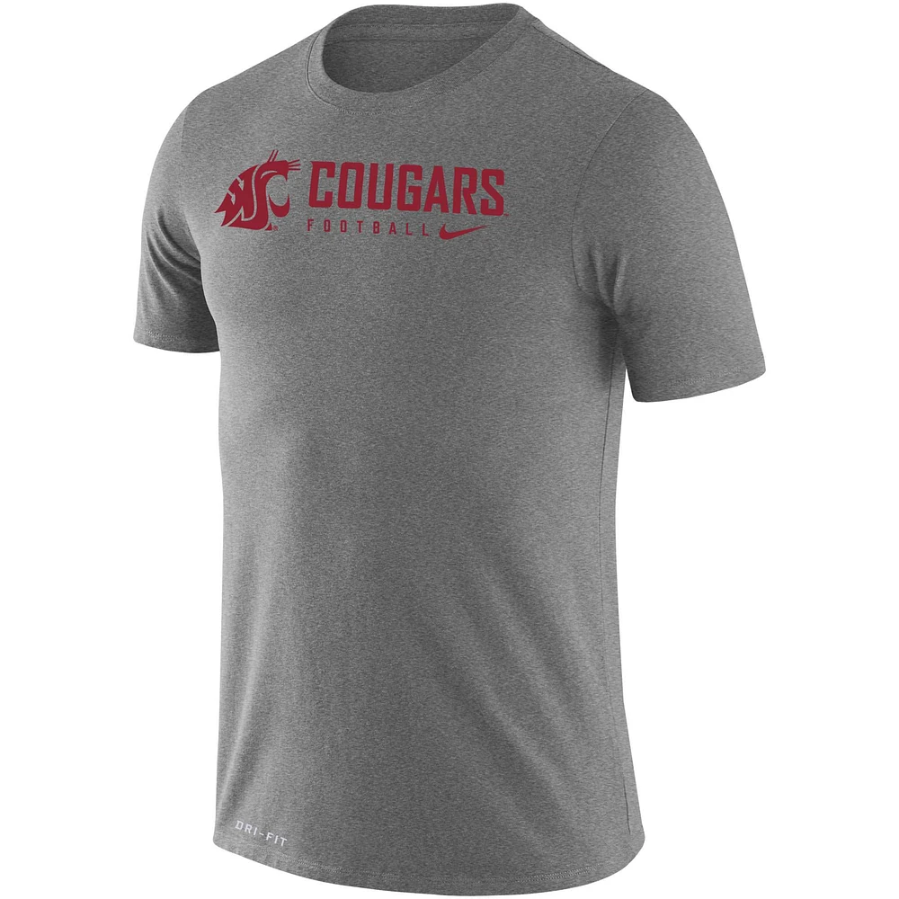 Men's Nike Heather Gray Washington State Cougars Changeover Legend T-Shirt