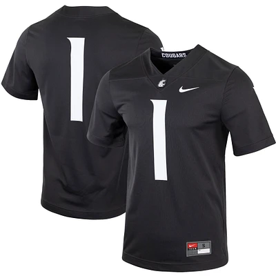 Maillot de football intouchable Nike #1 Charcoal Washington State Cougars pour homme