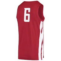 Men's Nike #6 Crimson Washington State Cougars Replica Basketball Jersey