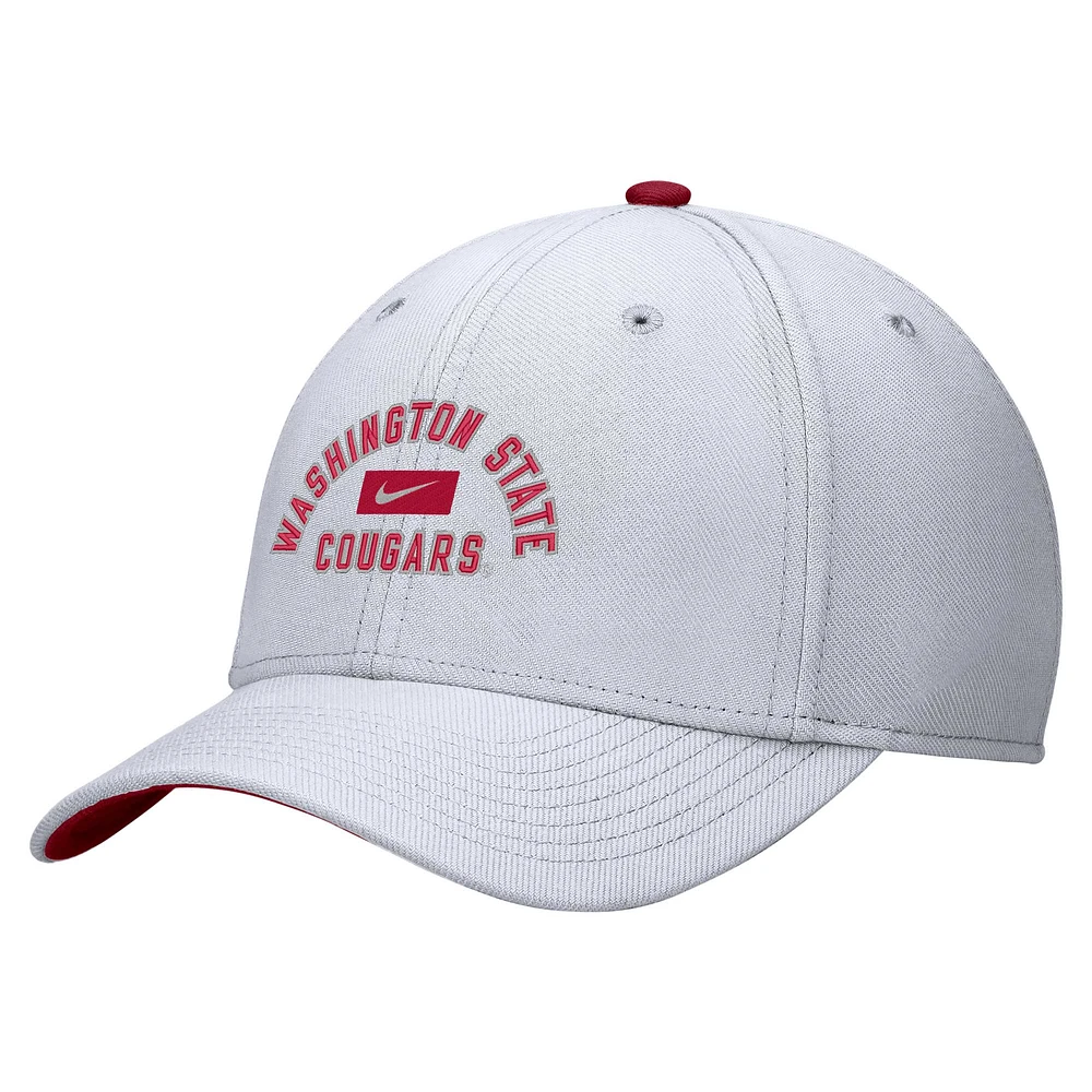 Casquette Nike blanche Washington State Cougars Rise Flex pour homme