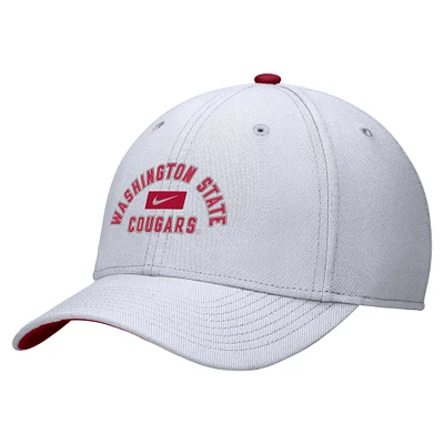 Casquette Nike blanche Washington State Cougars Rise Flex pour homme