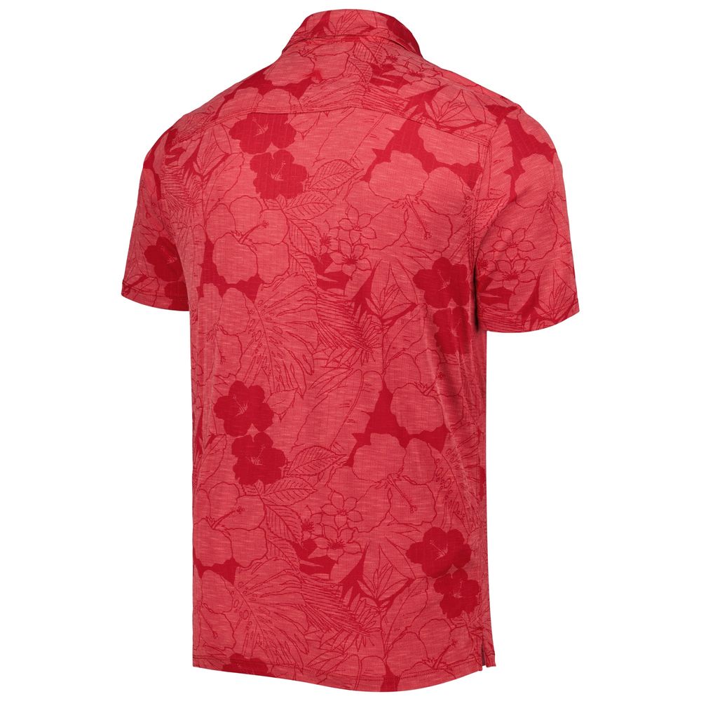 Men's Tommy Bahama Crimson Washington State Cougars Miramar Blooms Polo