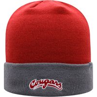 Men's Top of the World Crimson/Gray Washington State Cougars Core 2-Tone Cuffed Knit Hat