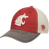 Men's Top of the World Crimson/Tan Washington State Cougars Offroad Trucker Hat