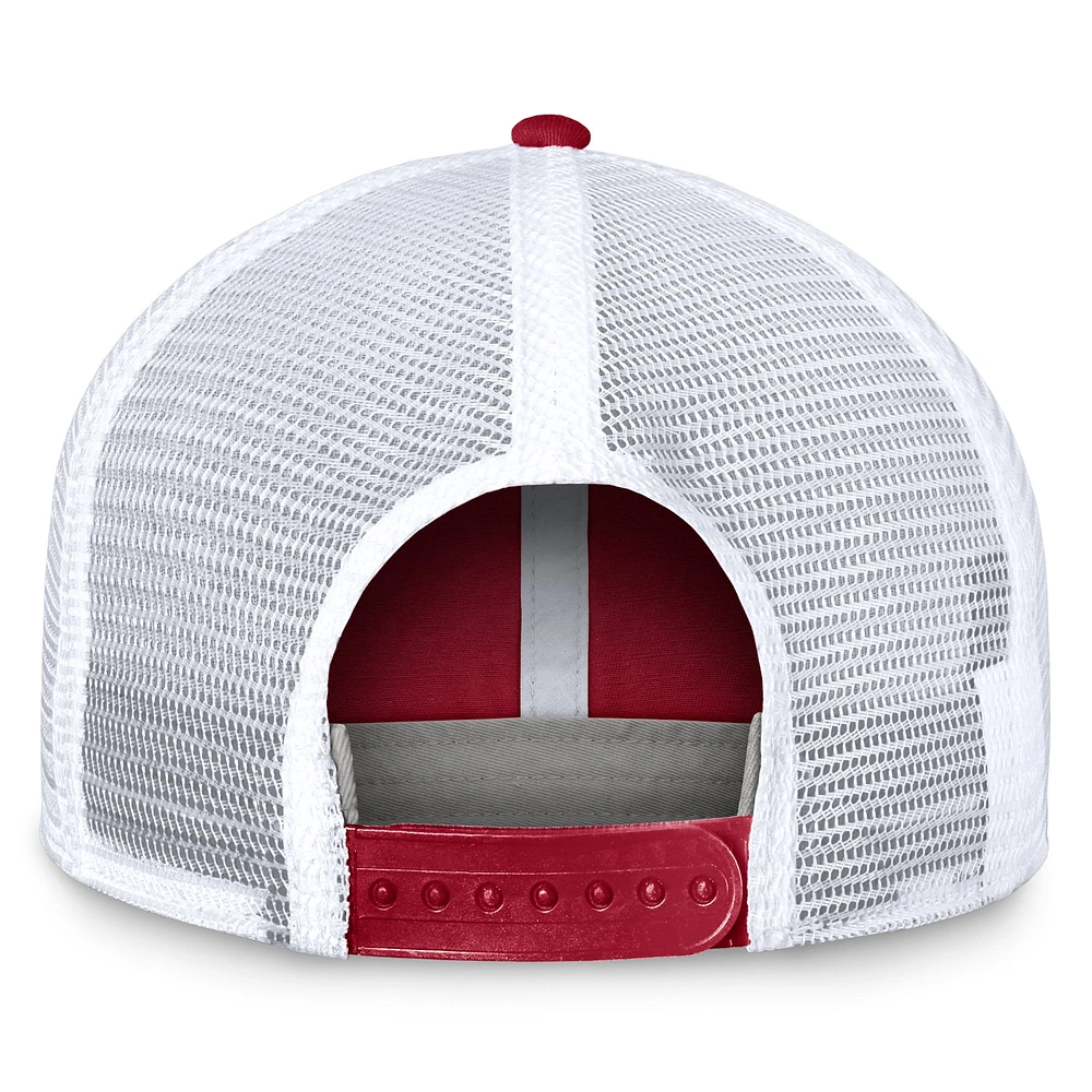 Casquette réglable pour hommes Top of the World Crimson/White Washington State Cougars Free Kick Trucker