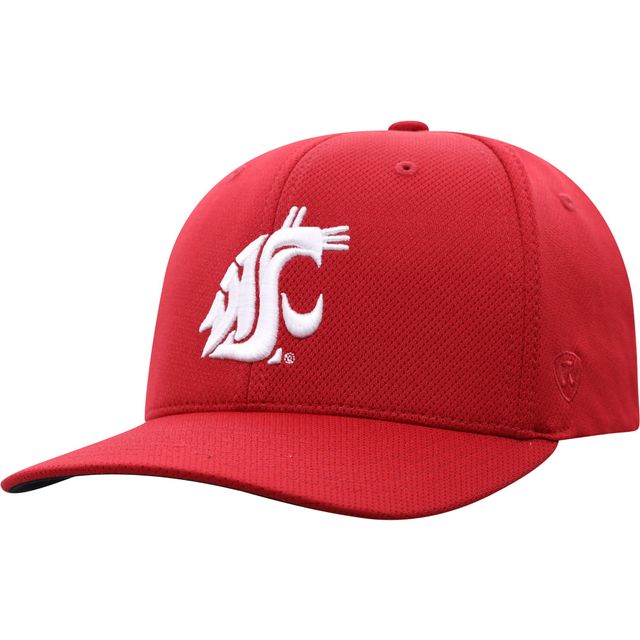 Top of the World pour homme Crimson Washington State Cougars Reflex Logo Flex Casquette