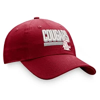 Men's Top of the World Crimson Washington State Cougars Slice Adjustable Hat