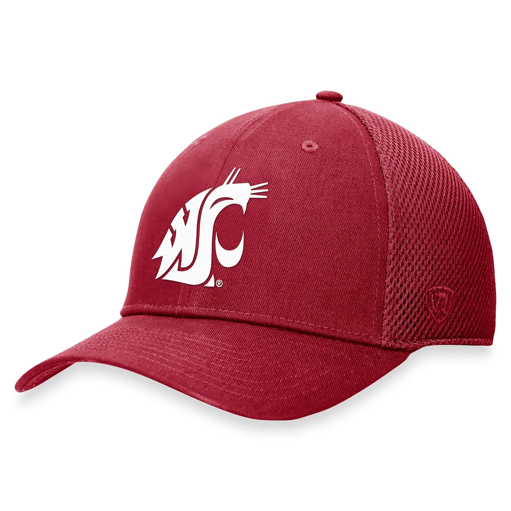 Casquette Spacer Flex pour hommes Top of the World Crimson Washington State Cougars