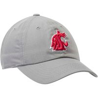 Men's Top of the World Gray Washington State Cougars Primary Logo Staple Adjustable Hat