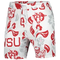 Men's Wes & Willy  White Washington State Cougars Vault Tech Swimming Trunks