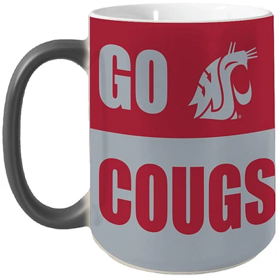 Cougars de l'État de Washington 15 oz. Révéler la tasse