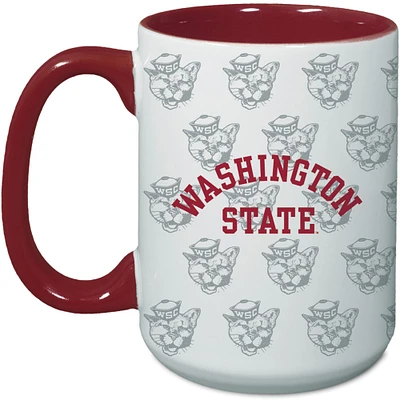 Cougars de l'État de Washington 15 oz. Tasse Java de répétition vintage