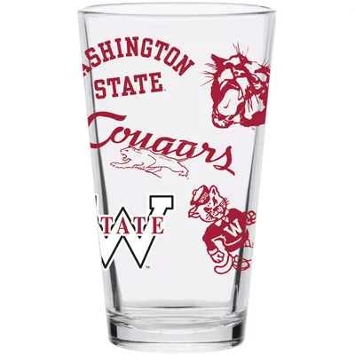 Washington State Cougars 16oz. Medley Vintage Pint Glass