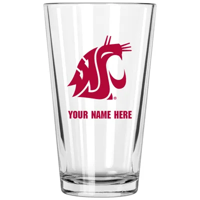 Washington State Cougars 16oz. Personalized Pint Glass