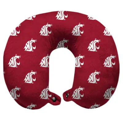 Washington State Cougars Polyester-Fill Travel Pillow