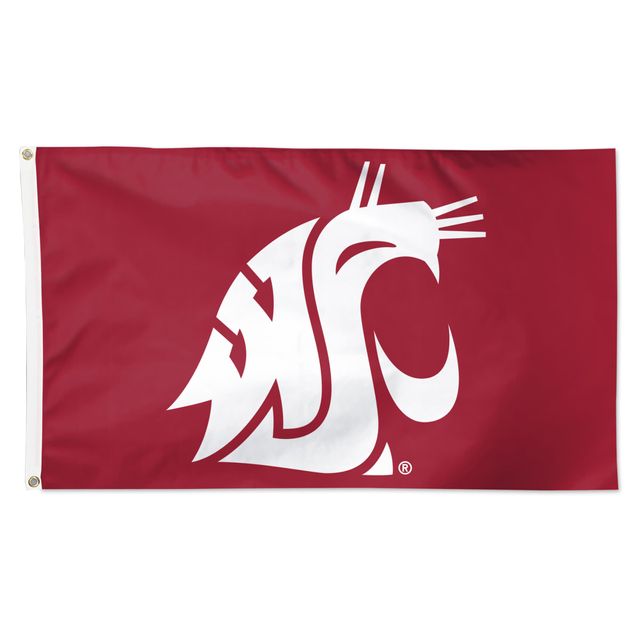 WinCraft Washington State Cougars 3' x 5' Drapeau simple face avec logo principal