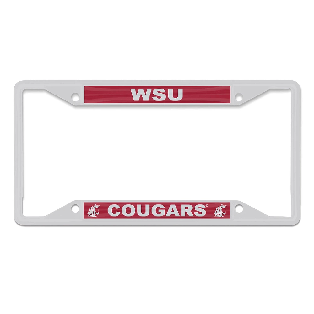 WinCraft Washington State Cougars Chrome Color License Plate Frame