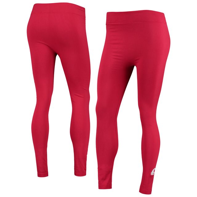 Legging doublé en polaire ZooZatz Crimson Washington State Cougars pour femme