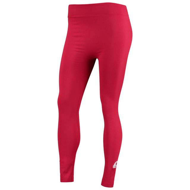 Legging doublé en polaire ZooZatz Crimson Washington State Cougars pour femme