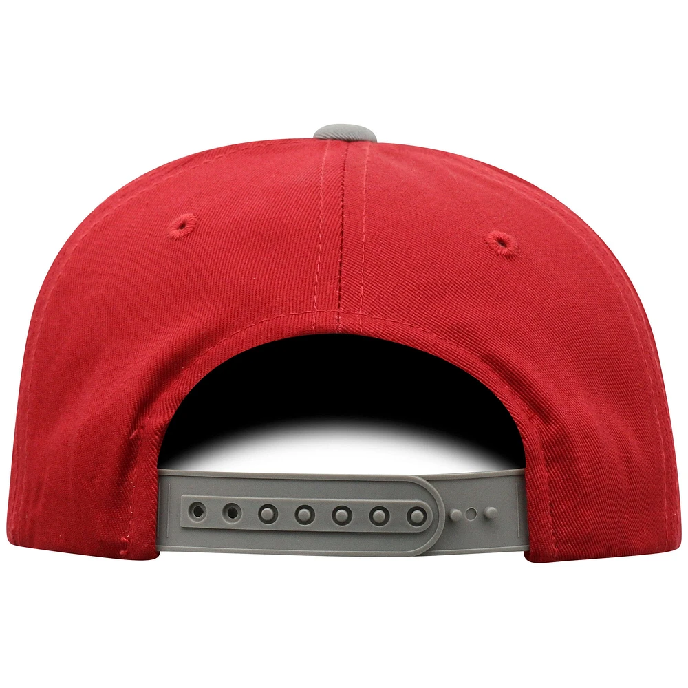 Youth Top of the World Crimson Washington State Cougars Victory Maverick Snapback Hat