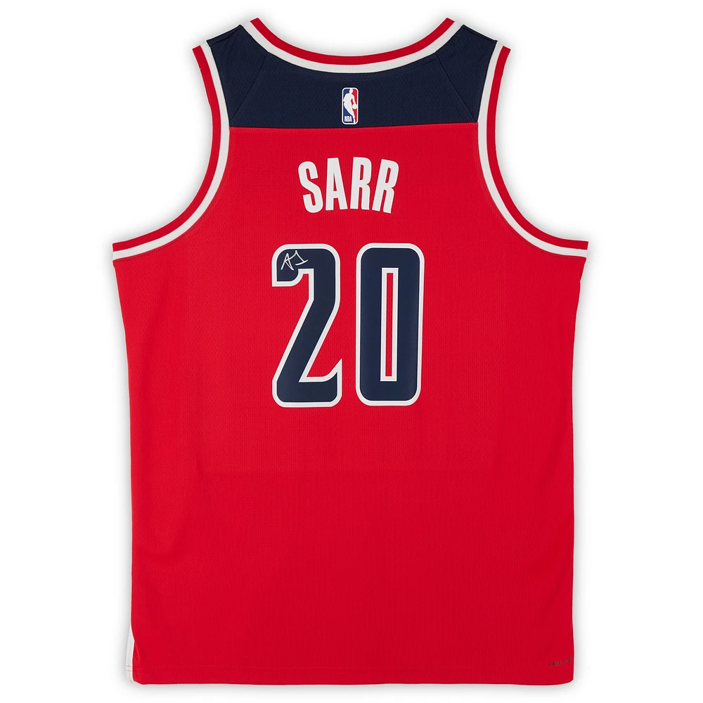 Alexandre Sarr Washington Wizards Autographed Nike Red Icon Edition Swingman Jersey 
