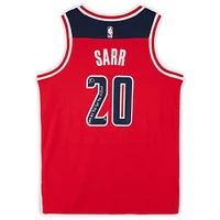 Alexandre Sarr Washington Wizards Autographed Nike Red Icon Edition Swingman Jersey With "2024 #2 Pick" and "For The District" Inscriptions