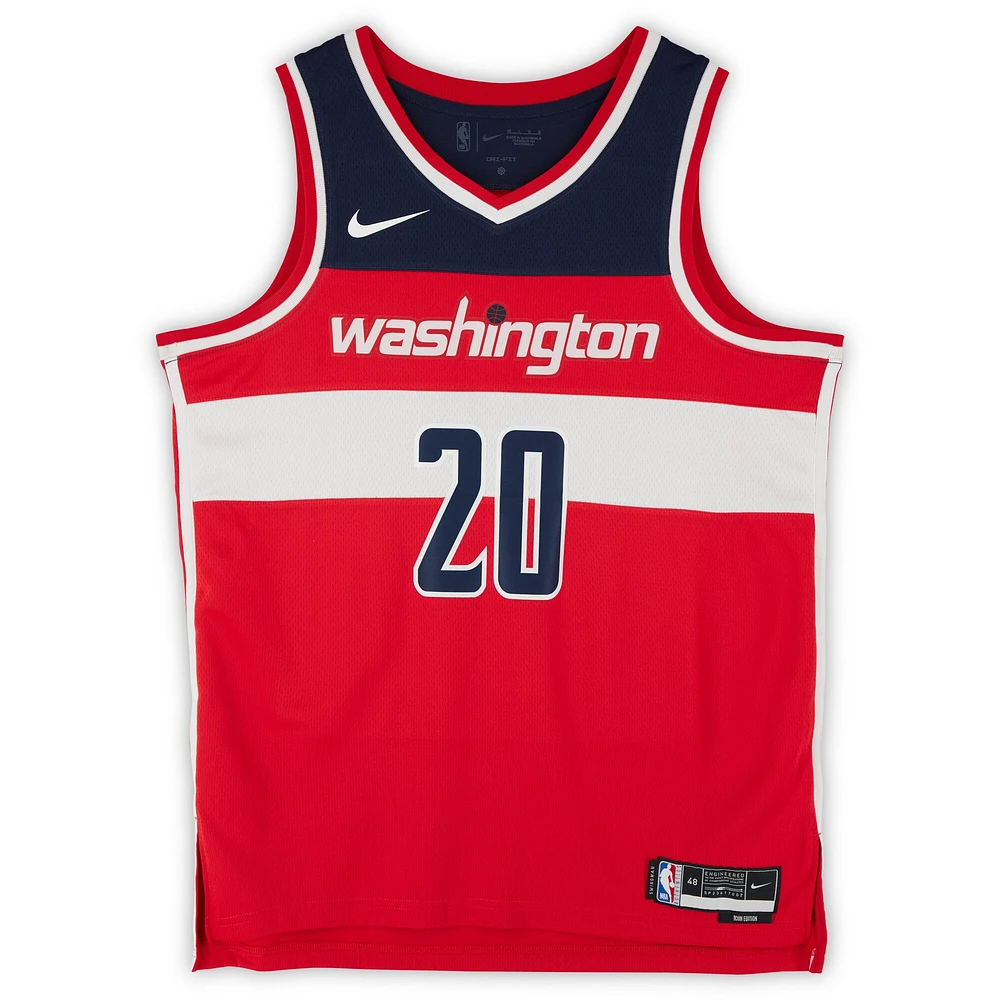 Alexandre Sarr Washington Wizards Autographed Nike Red Icon Edition Swingman Jersey With "2024 #2 Pick" and "For The District" Inscriptions