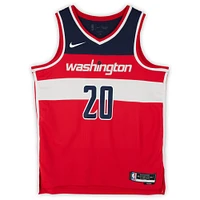 Alexandre Sarr Washington Wizards Autographed Nike Red Icon Edition Swingman Jersey With "2024 #2 Pick" and "For The District" Inscriptions