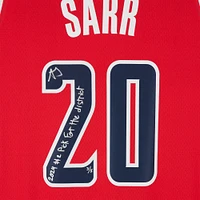 Alexandre Sarr Washington Wizards Autographed Nike Red Icon Edition Swingman Jersey With "2024 #2 Pick" and "For The District" Inscriptions