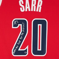 Alexandre Sarr Washington Wizards Autographed Nike Red Icon Edition Swingman Jersey With "2024 #2 Pick" and "For The District"  Inscriptions - Limited Editon #1/5