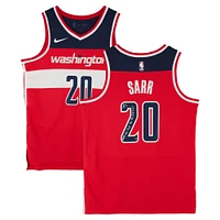 Alexandre Sarr Washington Wizards Autographed Nike Red Icon Edition Swingman Jersey With "2024 #2 Pick" and "For The District"  Inscriptions - Limited Editon #1/5