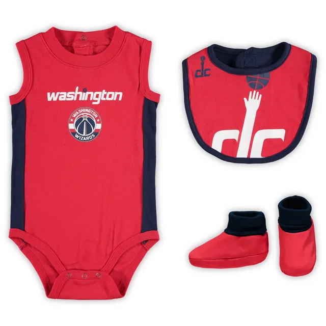 Newborn & Infant Navy/Red Boston Red Sox Three-Piece Love of Baseball Bib Bodysuit Booties Set