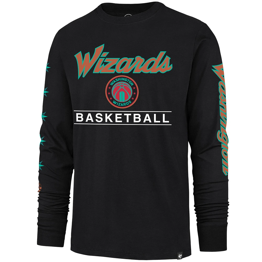 T-shirt à manches longues pour hommes '47 Black Washington Wizards 2023/24 City Edition Triplet Franklin