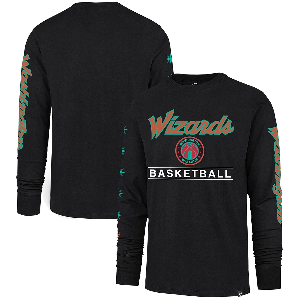 T-shirt à manches longues pour hommes '47 Black Washington Wizards 2023/24 City Edition Triplet Franklin