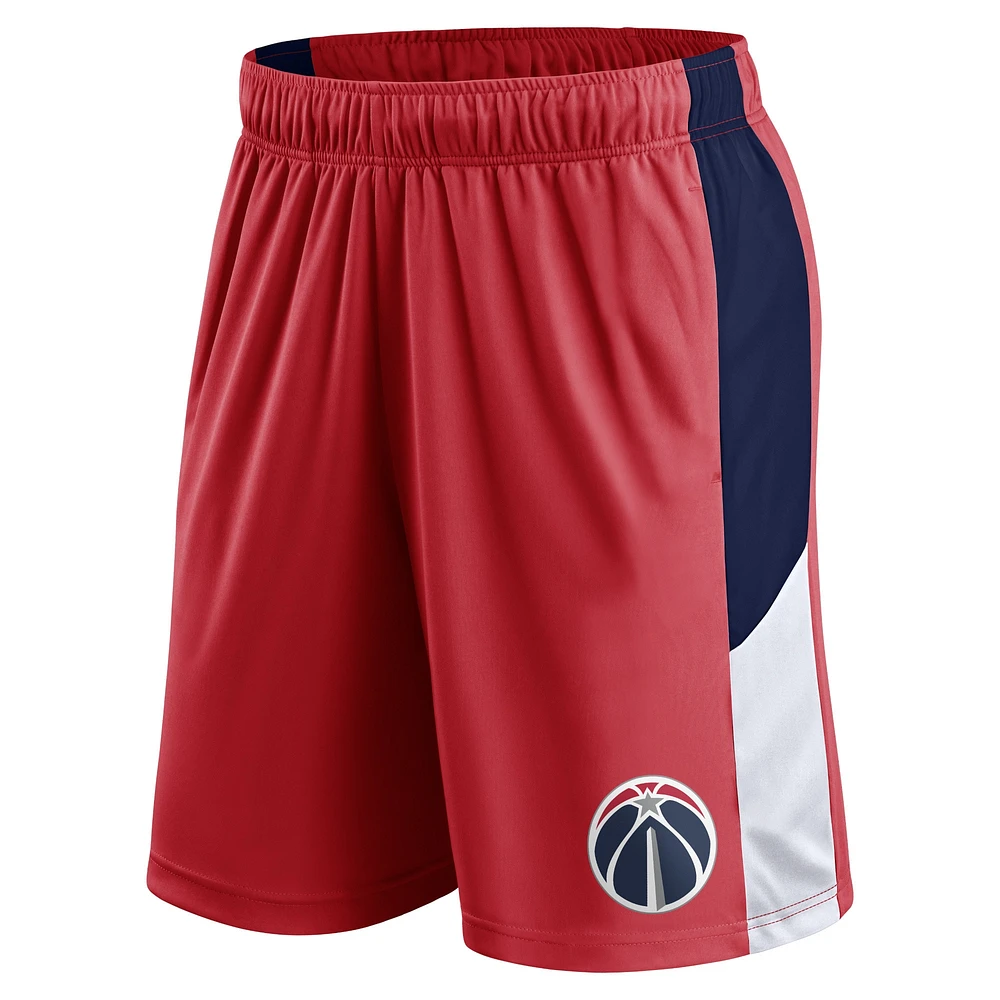 Men's Fanatics  Red Washington Wizards Practice Performance Shorts