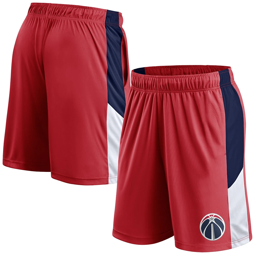 Men's Fanatics  Red Washington Wizards Practice Performance Shorts