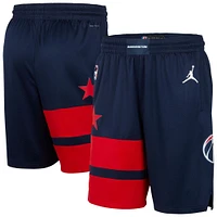 Short Swingman Jordan Brand bleu marine Washington Wizards Statement Edition pour homme