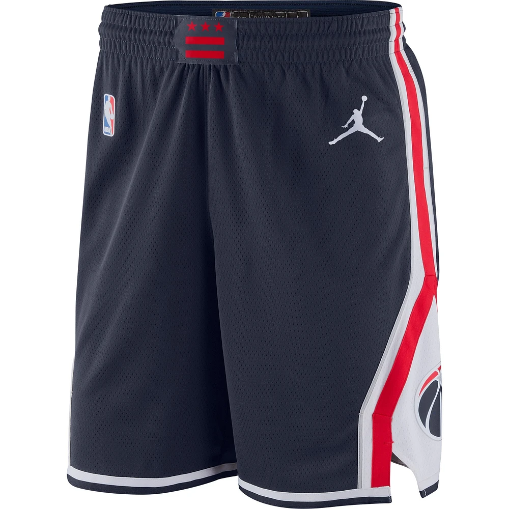 Short Swingman Jordan Brand pour homme bleu marine Washington Wizards Statement Edition