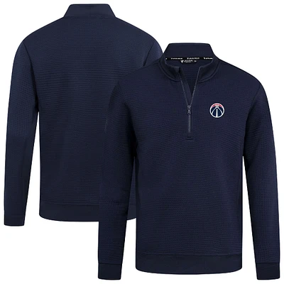 Pull à fermeture éclair quart de tour Accolade Cushion bleu marine pour homme des Washington Wizards Levelwear