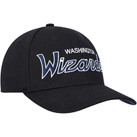 Men's Mitchell & Ness Black Washington Wizards MVP Team Script 2.0 Stretch Snapback Hat