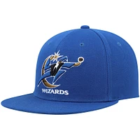 Men's Mitchell & Ness Blue Washington Wizards Hardwood Classics Snapback Hat