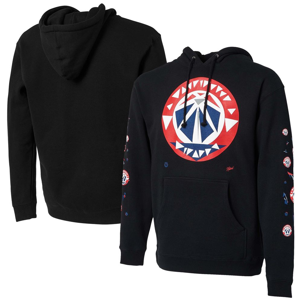 Men's NBA x Naturel Black Washington Wizards No Caller ID Pullover Hoodie