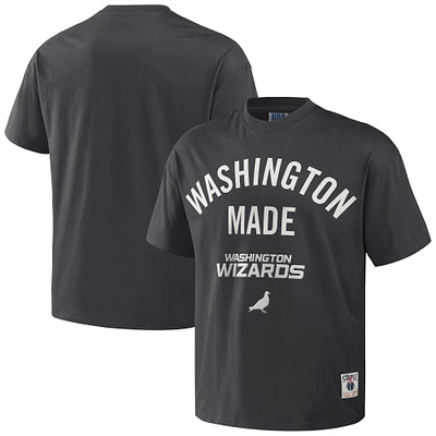 Men's NBA x Staple Anthracite Washington Wizards Heavyweight Oversized T-Shirt