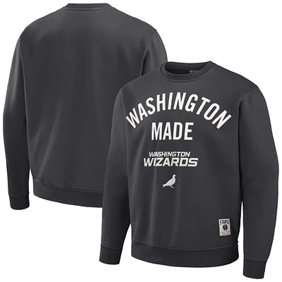 Sweat-shirt en peluche NBA x Staple anthracite Washington Wizards Pigeon pour hommes