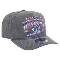 Casquette snapback pré-courbée 9FIFTY des Washington Wizards de New Era pour homme, couleur anthracite