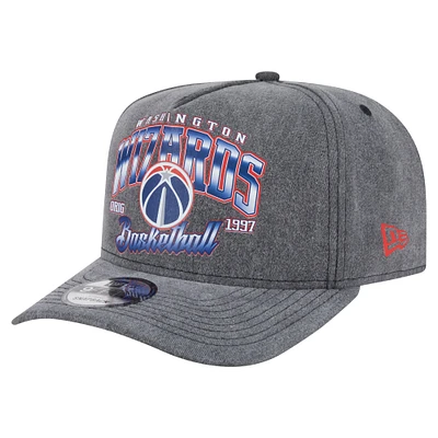 Casquette snapback pré-courbée 9FIFTY des Washington Wizards de New Era pour homme, couleur anthracite