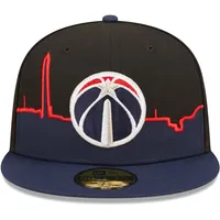 Casquette ajustée 59FIFTY Tip-Off des Washington Wizards 2022 New Era pour homme, bleu marine/noir